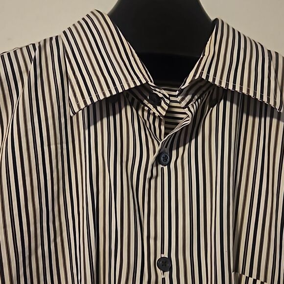 Robert Talboot men stripe shirt XXL - Picture 3 of 9